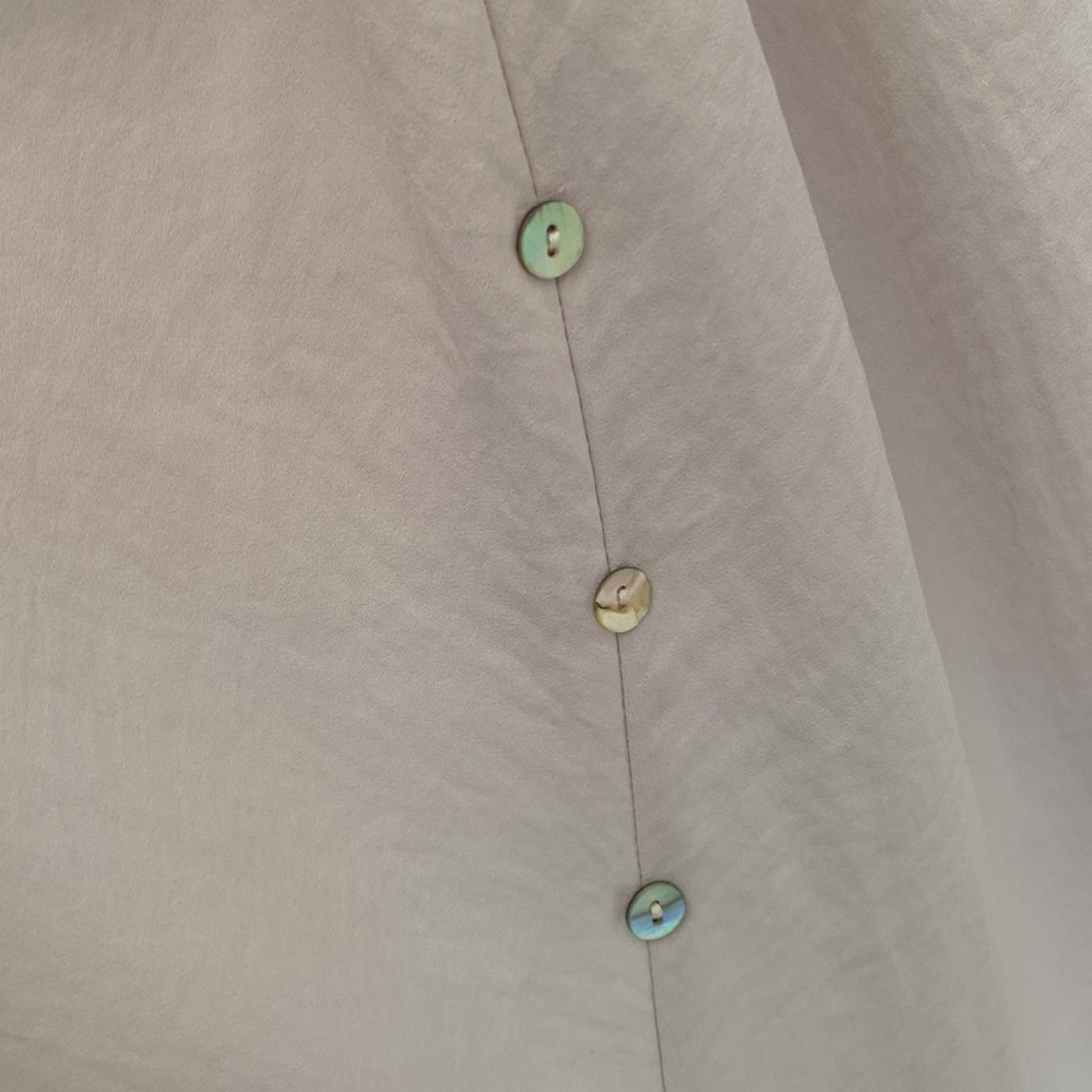 Marla Wynne Lagenlook Asymmetrical Sleeveless Top Light Grey Off White Small - Picture 5 of 11